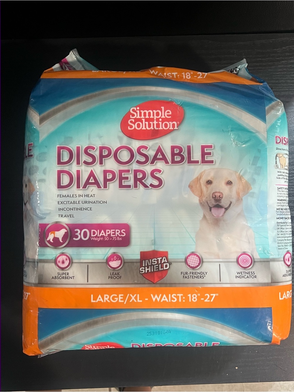 New dog diapers size L- XL